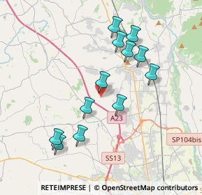 Mappa Via del Ciuch, 33010 Pagnacco UD, Italia (3.53333)