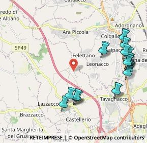 Mappa Via del Ciuch, 33010 Pagnacco UD, Italia (2.385)