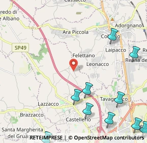 Mappa Via del Ciuch, 33010 Pagnacco UD, Italia (3.25182)