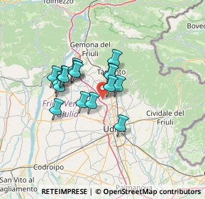 Mappa Via del Ciuch, 33010 Pagnacco UD, Italia (9.77706)