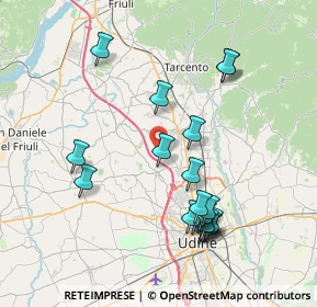 Mappa Via del Ciuch, 33010 Pagnacco UD, Italia (7.81)