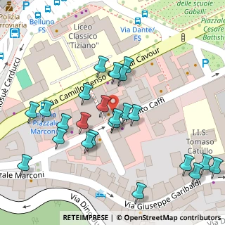 Mappa Via Cavour, 32100 Belluno BL, Italia (0.05217)