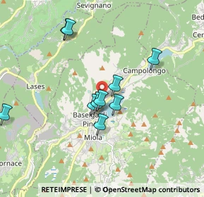 Mappa Via dei Piagi, 38042 Baselga di Piné TN, Italia (1.85)