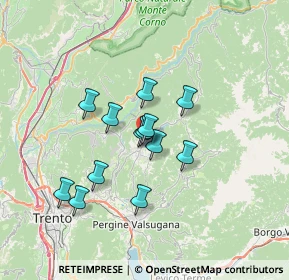 Mappa Via dei Piagi, 38042 Baselga di Piné TN, Italia (5.18385)