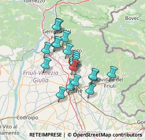 Mappa Via Leonardo da Vinci, 33010 Tavagnacco UD, Italia (9.77789)
