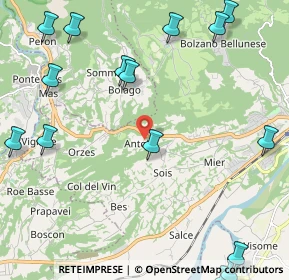 Mappa Via Antole, 32100 Belluno BL, Italia (3.03133)