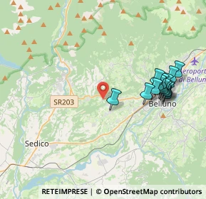 Mappa Via Antole, 32100 Belluno BL, Italia (3.99071)