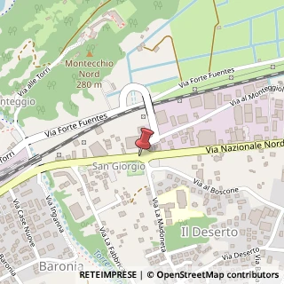 Mappa Via Nazionale,  37, 23823 Colico, Lecco (Lombardia)