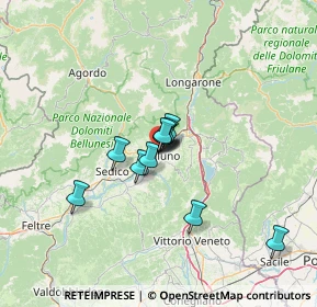 Mappa Via Rodolfo Psaro, 32100 Belluno BL, Italia (8.34818)