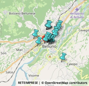 Mappa Via Loreto, 32100 Belluno BL, Italia (0.836)