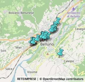 Mappa Via Loreto, 32100 Belluno BL, Italia (0.8485)