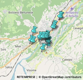 Mappa Via Loreto, 32100 Belluno BL, Italia (0.8985)