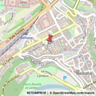 Mappa Via Loreto, 34, 32100 Belluno, Belluno (Veneto)