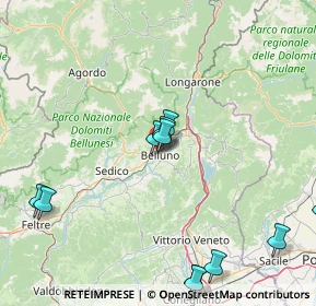 Mappa Via Loreto, 32100 Belluno BL, Italia (28.003)