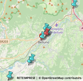 Mappa Via Loreto, 32100 Belluno BL, Italia (3.91)