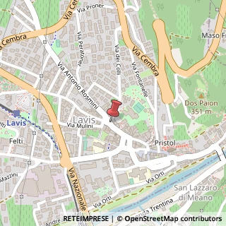 Mappa Via Giacomo Matteotti,  66, 38015 Lavis, Trento (Trentino-Alto Adige)