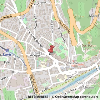 Mappa Via Giacomo Matteotti, 72, 38015 Lavis, Trento (Trentino-Alto Adige)