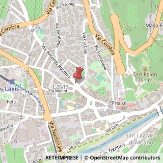 Mappa Via Antonio Rosmini,  32, 38100 Lavis, Trento (Trentino-Alto Adige)