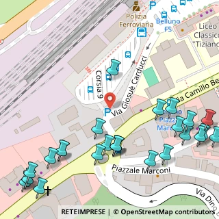 Mappa Piazzale Guglielmo Marconi, 32100 Belluno BL, Italia (0.09259)