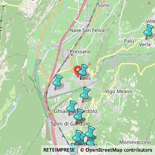 Mappa Residence Felti, 38015 Lavis TN, Italia (2.84833)