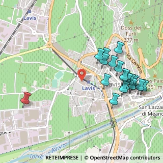 Mappa Via Vittorio Alfieri, 38015 Lavis TN, Italia (0.542)