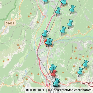 Mappa Via Vittorio Alfieri, 38015 Lavis TN, Italia (5.9225)