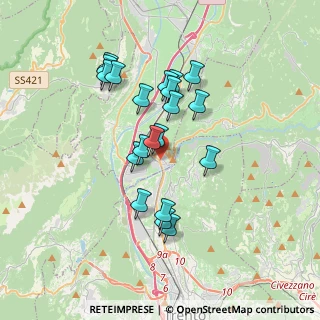 Mappa Via dei Cardi, 38015 Lavis TN, Italia (3.0875)