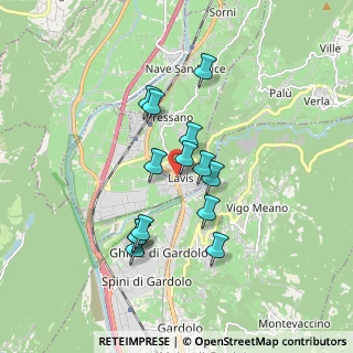 Mappa Via dei Cardi, 38015 Lavis TN, Italia (1.45286)