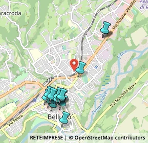Mappa Via Barozzi Sebastiano, 32100 Belluno BL, Italia (1.04412)