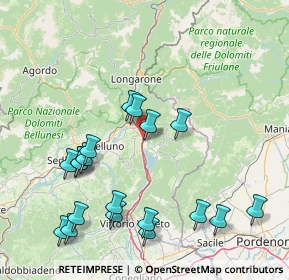 Mappa Via dell'Industria, 32016 Belluno BL, Italia (17.90789)