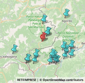 Mappa Mezzano, 38050 Mezzano TN, Italia (15.96)