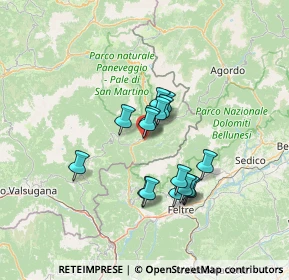 Mappa Mezzano, 38050 Mezzano TN, Italia (10.15063)