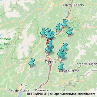 Mappa Via Furli, 38015 Lavis TN, Italia (9.84063)