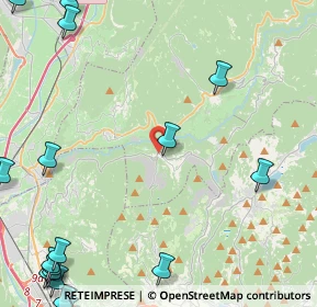 Mappa Via S. Colomba, 38041 Albiano TN, Italia (7.5535)