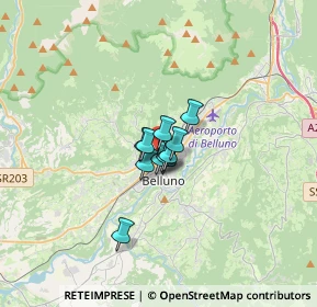 Mappa Via Ugo Schiocchet, 32100 Belluno BL, Italia (1.39909)