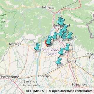 Mappa Via Luigina Narducci, 33038 San Daniele del Friuli UD, Italia (11.58857)