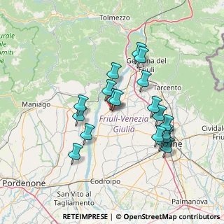 Mappa Via Luigina Narducci, 33038 San Daniele del Friuli UD, Italia (12.96684)
