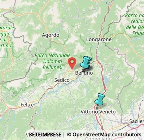 Mappa Via Bolago, 32036 Belluno BL, Italia (37.74714)