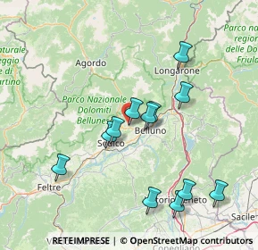 Mappa Via Bolago, 32036 Belluno BL, Italia (14.465)