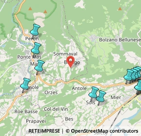 Mappa Via Bolago, 32036 Belluno BL, Italia (3.57)