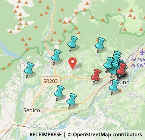 Mappa Via Bolago, 32036 Belluno BL, Italia (4.072)