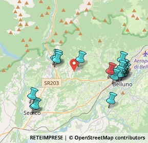 Mappa Via Bolago, 32036 Belluno BL, Italia (4.2965)