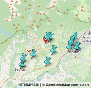 Mappa Via Bolago, 32036 Belluno BL, Italia (3.92357)