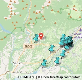 Mappa Via Bolago, 32036 Belluno BL, Italia (4.618)