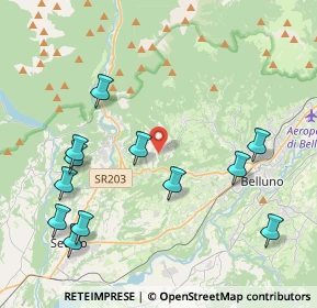 Mappa Via Bolago, 32036 Belluno BL, Italia (4.655)