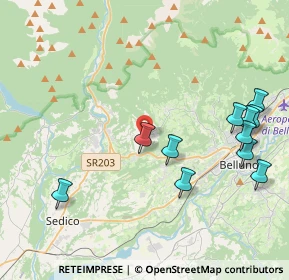 Mappa Via Bolago, 32036 Belluno BL, Italia (4.57636)