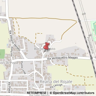 Mappa Via Borgo Agosto, 41, 33010 Reana del Rojale, Udine (Friuli-Venezia Giulia)