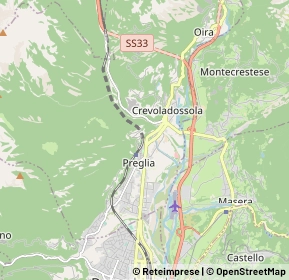 Mappa 28865 Crevoladossola VB, Italia (3.064)