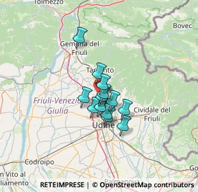 Mappa Via Nucleo Morena, 33010 Reana del Rojale UD, Italia (7.46231)