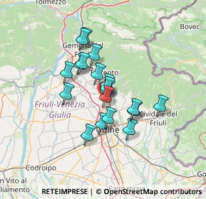 Mappa Via Nucleo Morena, 33010 Reana del Rojale UD, Italia (9.72)